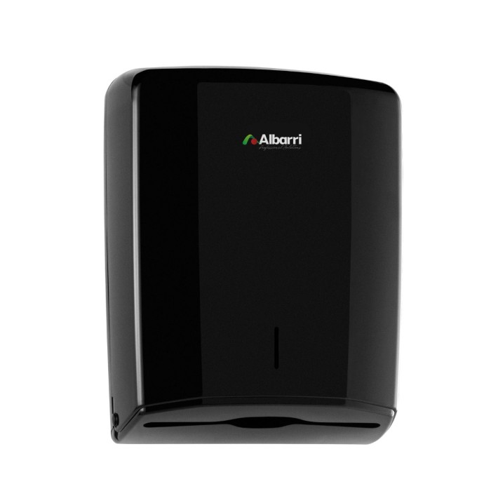 DISPENSADOR TOALLAS  ABS NEGRO ELEGANCE