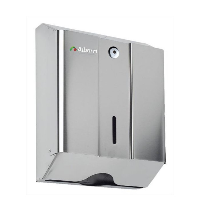 DISPENSADOR TOALLAS INOX SATINADO OCEANO