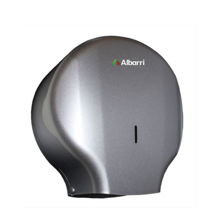 DISPENSADOR PAPEL HIGIENICO ABS COLOR PLATA ELEGANCE