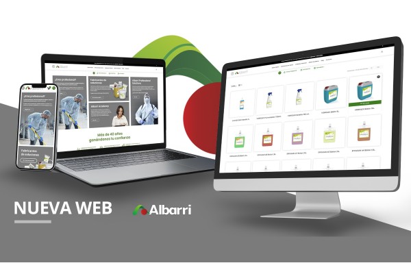Albarri estrena nueva web y ecommerce para profesionales de la higiene y limpieza
